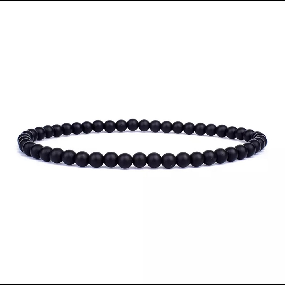 Men bracelet Matte Onyx Beaded Bracelet